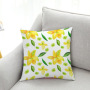 Yellow Geometric Super Soft Velvet Fabric Cushion, 2019 Explosion Yellow Pattern Series Striped Square Pillow /