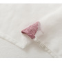 High Quality Made in China Red White Embroidered Leaves Living Room Sheer Curtain, Decoracion Bedroom Polyester Sheer Curtain/