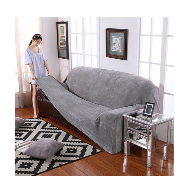 Couch Cover Thick Velvet Universal Elastic Sofa Cover For Living Room Slip-Resistant Sofa Cover Strech Slipcover