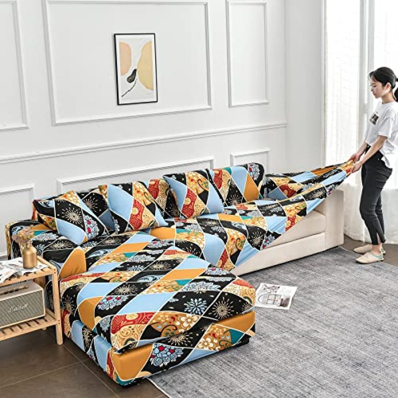 Wholesale 1/2/3/4 Seats Sofa Cover,  Floral Printing Sofa Slipcover Reversible$