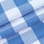 Custom Blue&White Panel Buffalo Checkr Window Curtain, Fashion Polyester Fabric Thermal Insulated Grommet Curtain/