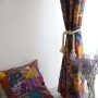 Decorativas russian cortinas baratas, For home 55*85inch ready made short grommet curtains