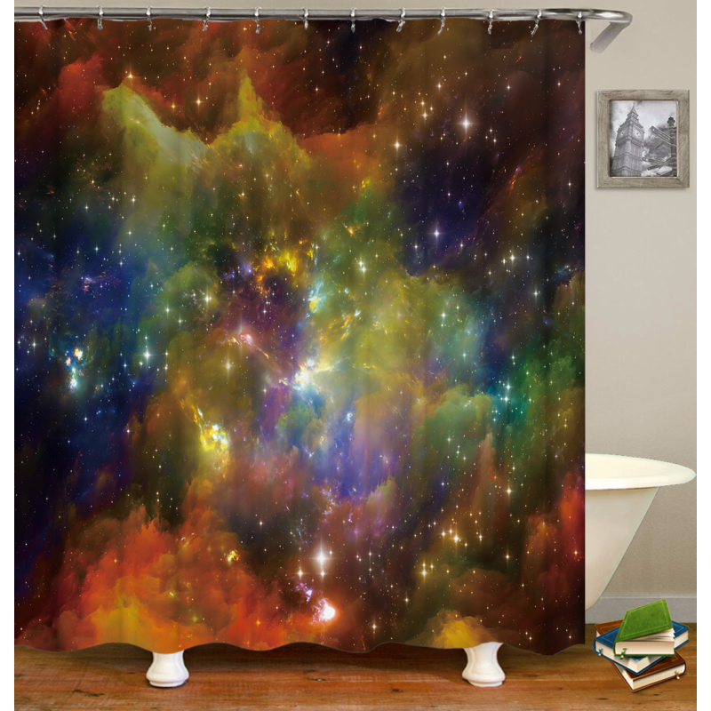 Drop Shipping Custom art painting Modern Fabric Bath Curtains Home Decor watercolor Curtains More Size Custom Your image Shower/