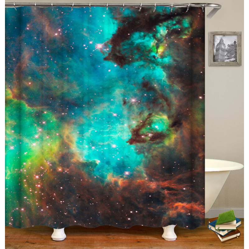 Drop Shipping Custom art painting Modern Fabric Bath Curtains Home Decor watercolor Curtains More Size Custom Your image Shower/