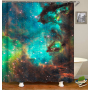 Drop Shipping Custom art painting Modern Fabric Bath Curtains Home Decor watercolor Curtains More Size Custom Your image Shower/
