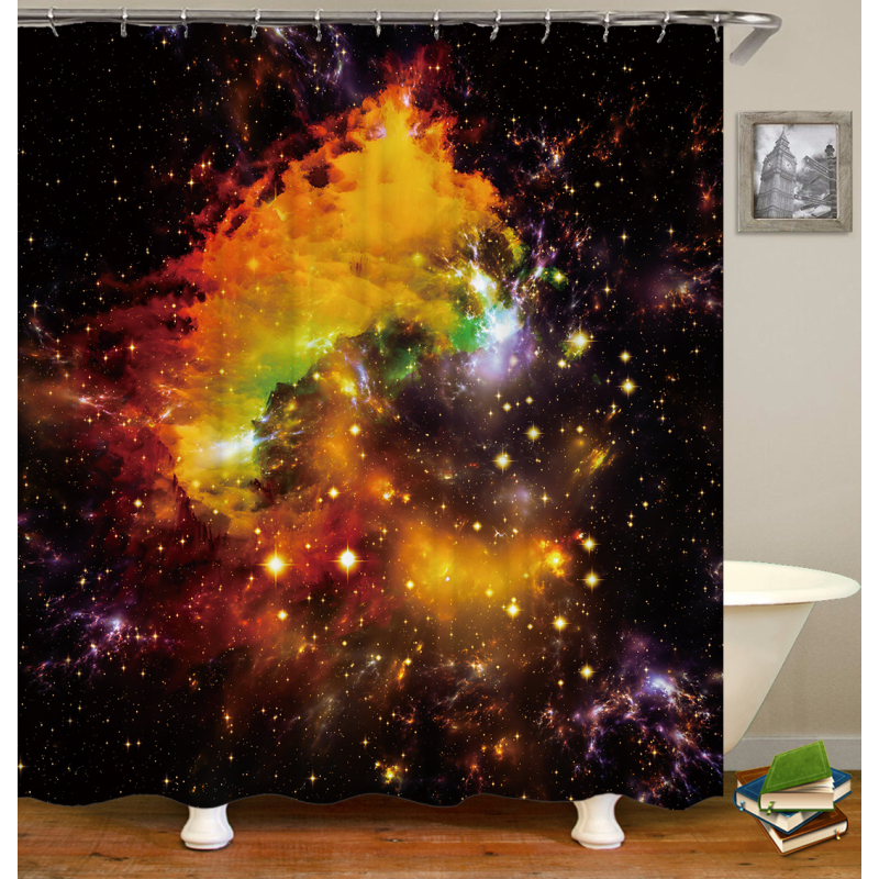 Drop Shipping Custom art painting Modern Fabric Bath Curtains Home Decor watercolor Curtains More Size Custom Your image Shower/