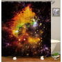 Drop Shipping Custom art painting Modern Fabric Bath Curtains Home Decor watercolor Curtains More Size Custom Your image Shower/