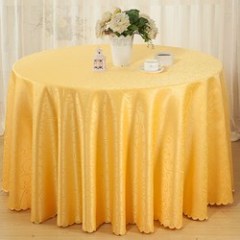 Wholesale hotel meeting wedding banquet household table cloth, popular jacquard round tablecloth polyester tablecloth/