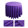 Nappe de ménage de banquet de mariage de réunion d'hôtel en gros, nappe ronde populaire de polyester de nappe de jacquard/