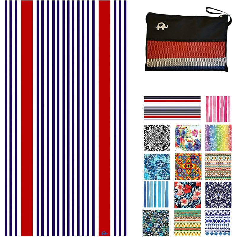 OEM Double Sided Printed Microfiber Beach Towel, Sand Free Beach Towel, Boho Beach Towel#