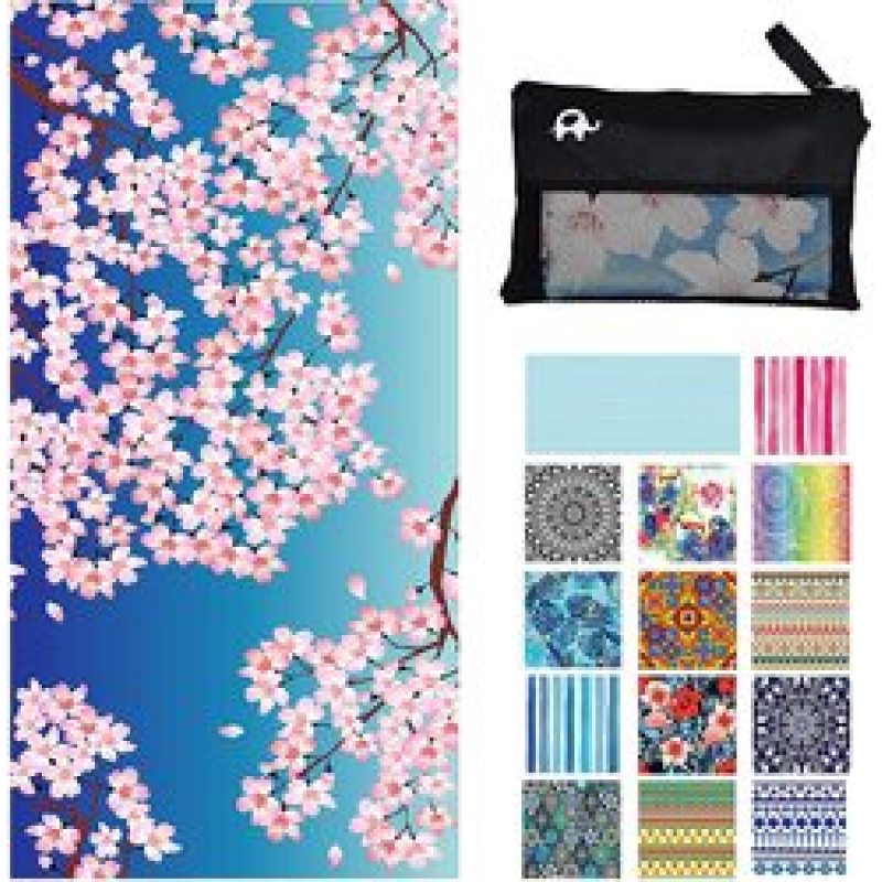 OEM Double Sided Printed Microfiber Beach Towel, Sand Free Beach Towel, Boho Beach Towel#