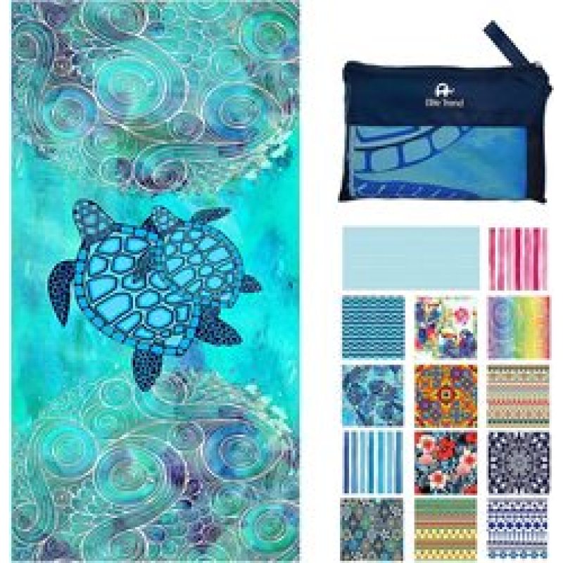 OEM Double Sided Printed Microfiber Beach Towel, Sand Free Beach Towel, Boho Beach Towel#