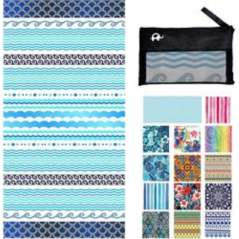 OEM Double Sided Printed Microfiber Beach Towel, Sand Free Beach Towel, Boho Beach Towel#