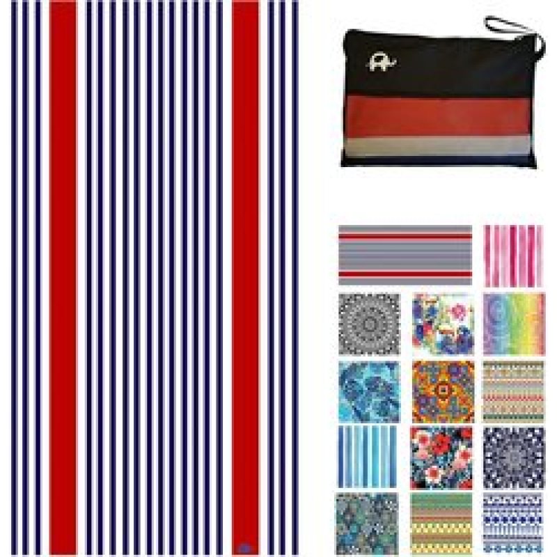 OEM Double Sided Printed Microfiber Beach Towel, Sand Free Beach Towel, Boho Beach Towel#