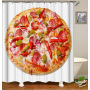 2021 Hot Selling Printed  Waterproof  Bathroom Shower Curtain/