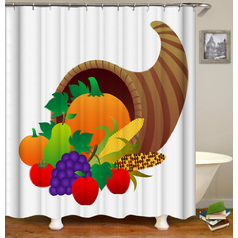 2021 Hot Selling Printed  Waterproof  Bathroom Shower Curtain/