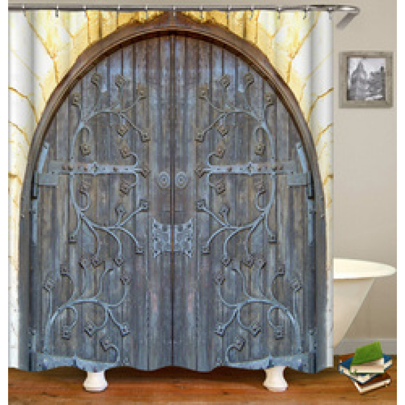2021 Hot Selling Printed  Waterproof  Bathroom Shower Curtain/