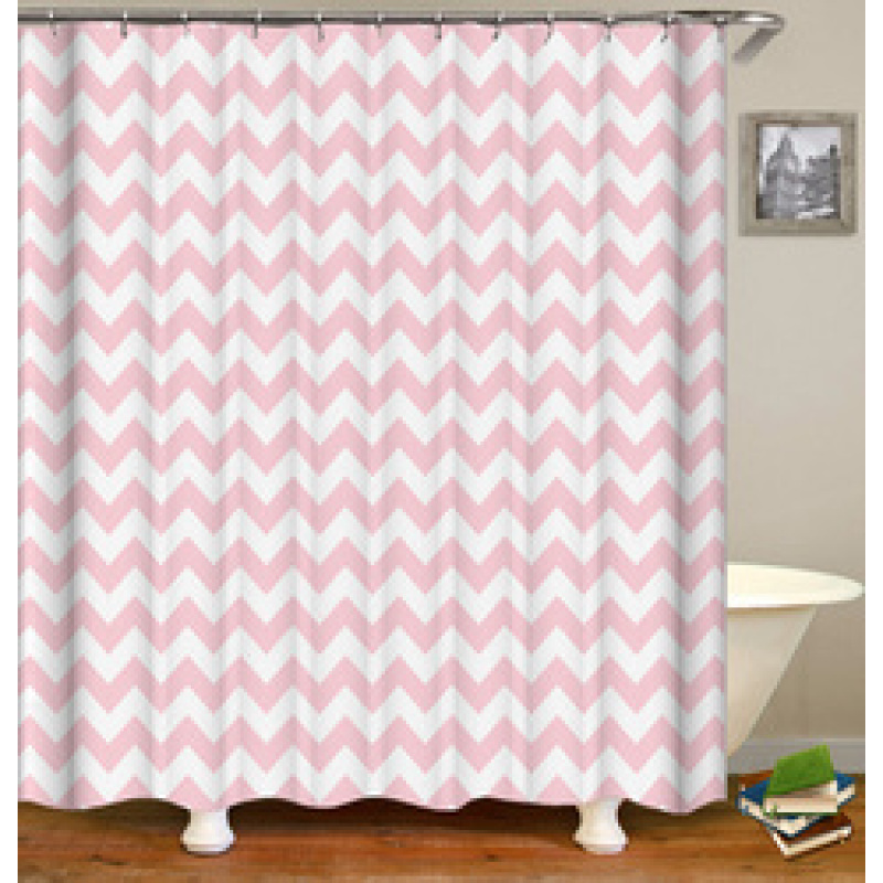 2021 Hot Selling Printed  Waterproof  Bathroom Shower Curtain/