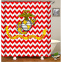 2021 Hot Selling Printed  Waterproof  Bathroom Shower Curtain/