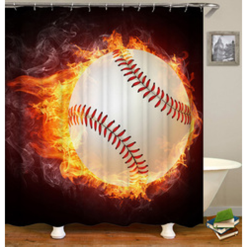 2021 Hot Selling Printed  Waterproof  Bathroom Shower Curtain/
