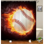 2021 Hot Selling Printed  Waterproof  Bathroom Shower Curtain/