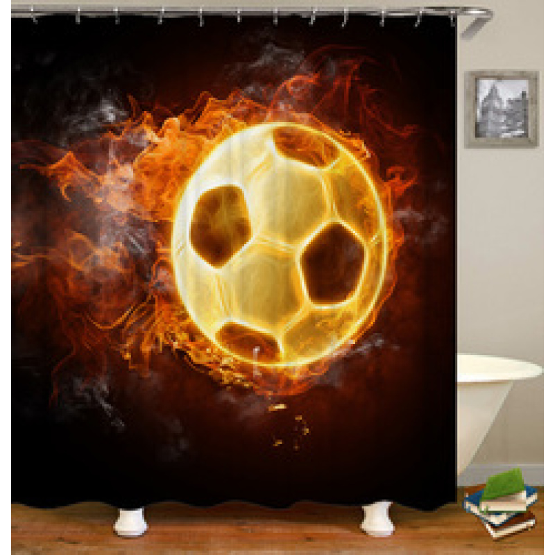2021 Hot Selling Printed  Waterproof  Bathroom Shower Curtain/