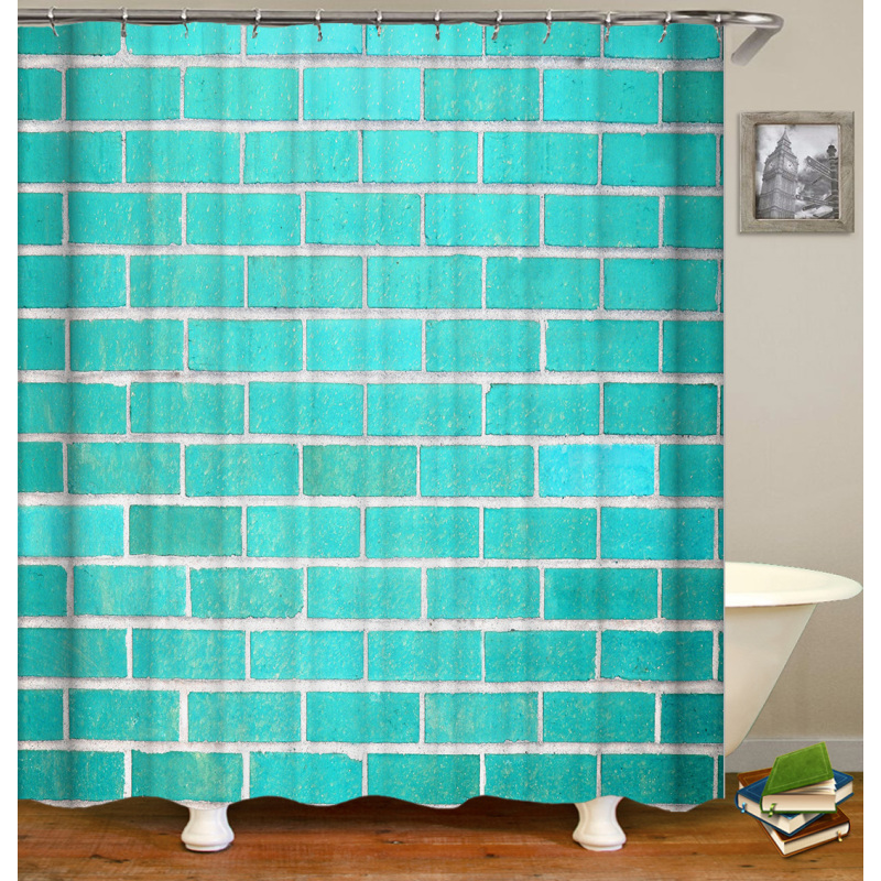 2021 Hot Selling Printed  Waterproof  Bathroom Shower Curtain/