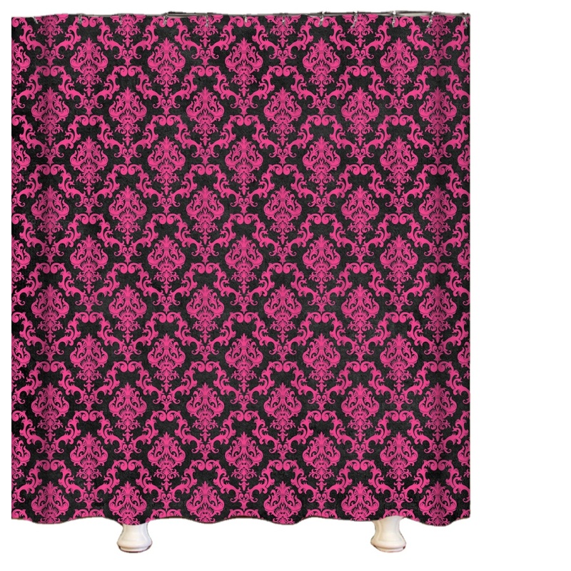 2021 Hot Selling Printed  Waterproof  Bathroom Shower Curtain/
