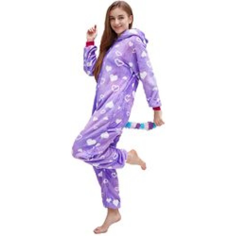 Animal one-piece pajamas for men and women autumn and winter cartoon thickened lovely adult flannel couples home clothes/