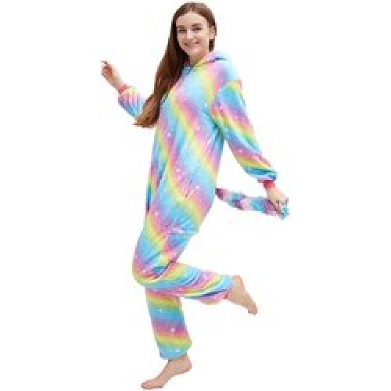 Animal one-piece pajamas for men and women autumn and winter cartoon thickened lovely adult flannel couples home clothes/