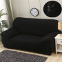 Housse extensible pour canapé d'angle, article de décoration intérieure en gros, housse de canapé imperméable élastique de couleur unie de haute qualité /