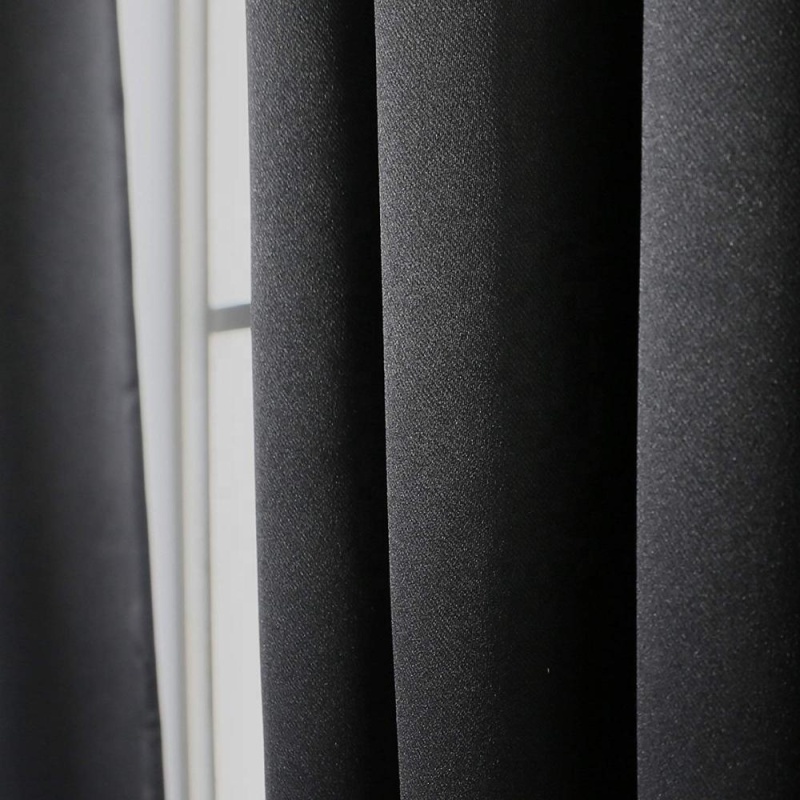 Custom House Blackout Curtains Hot Sale Unique Design Black Curtains for Church and Stage 100% Polyester,100% Polyester Window