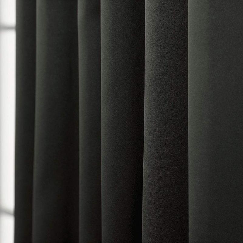 Custom House Blackout Curtains Hot Sale Unique Design Black Curtains for Church and Stage 100% Polyester,100% Polyester Window