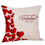 New Love Couple Pillow Case Letter Mr and Mrs Decorative Pillows Cushion Cover for Home Wedding Decoration Valentine