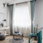 100% blackout Super Soft latest luxurious home kitchen curtain design