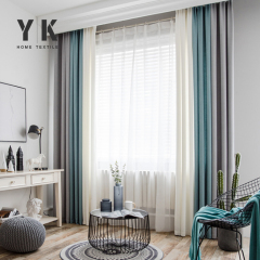 100% blackout Super Soft latest luxurious home kitchen curtain design