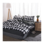 Bed Sheets Set With Comforter, Black And White Buffalo Check Printed Comforter Set, 3D Bed Cover Set/
