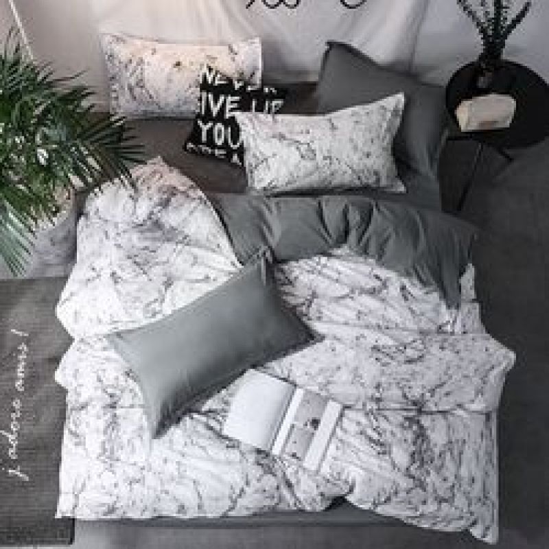 Literie en gros de draps en marbre, ensembles de literie ensembles de literie 3d 100 coton