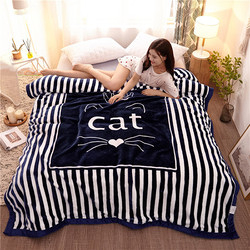 Cute Warm Blankets Winter Fluffy Nap Beds Sofa Blanket Flannel Throw Blanket/