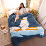 Cute Warm Blankets Winter Fluffy Nap Beds Sofa Blanket Flannel Throw Blanket/