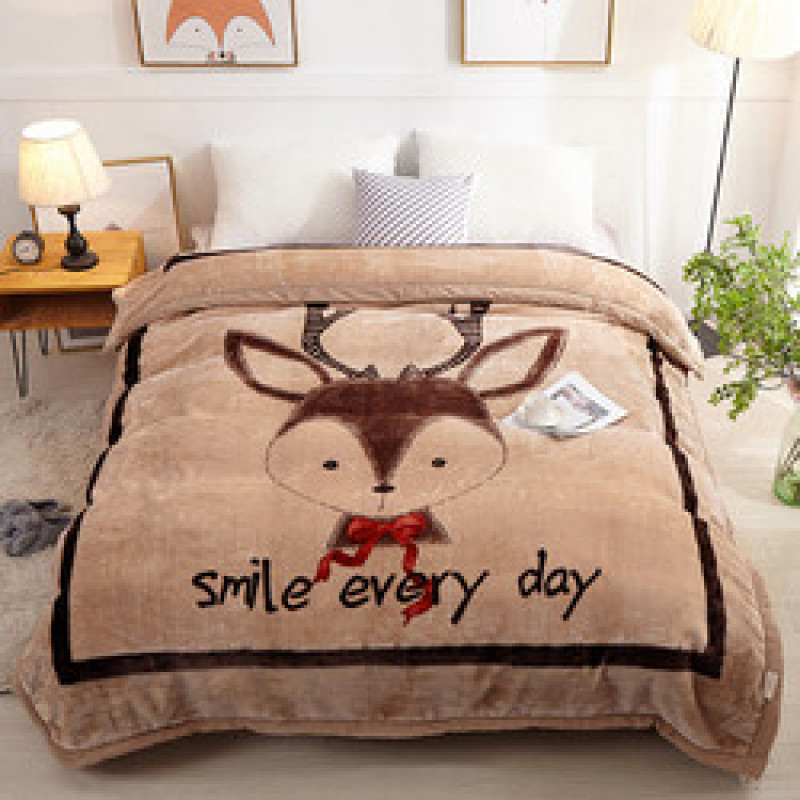 Cute Warm Blankets Winter Fluffy Nap Beds Sofa Blanket Flannel Throw Blanket/