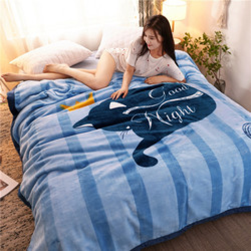 Cute Warm Blankets Winter Fluffy Nap Beds Sofa Blanket Flannel Throw Blanket/