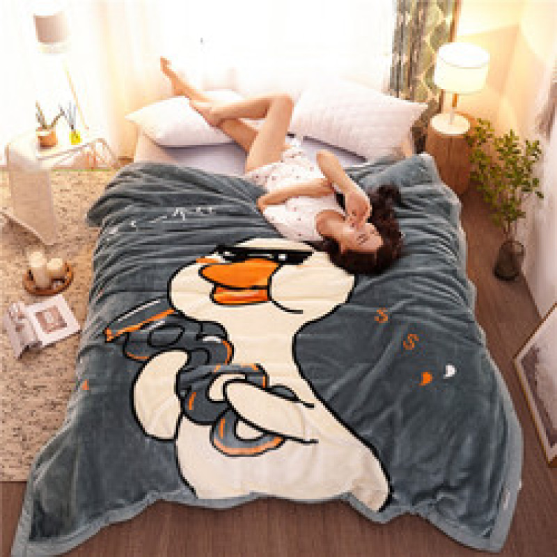 Cute Warm Blankets Winter Fluffy Nap Beds Sofa Blanket Flannel Throw Blanket/