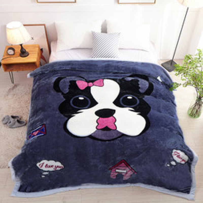 Cute Warm Blankets Winter Fluffy Nap Beds Sofa Blanket Flannel Throw Blanket/