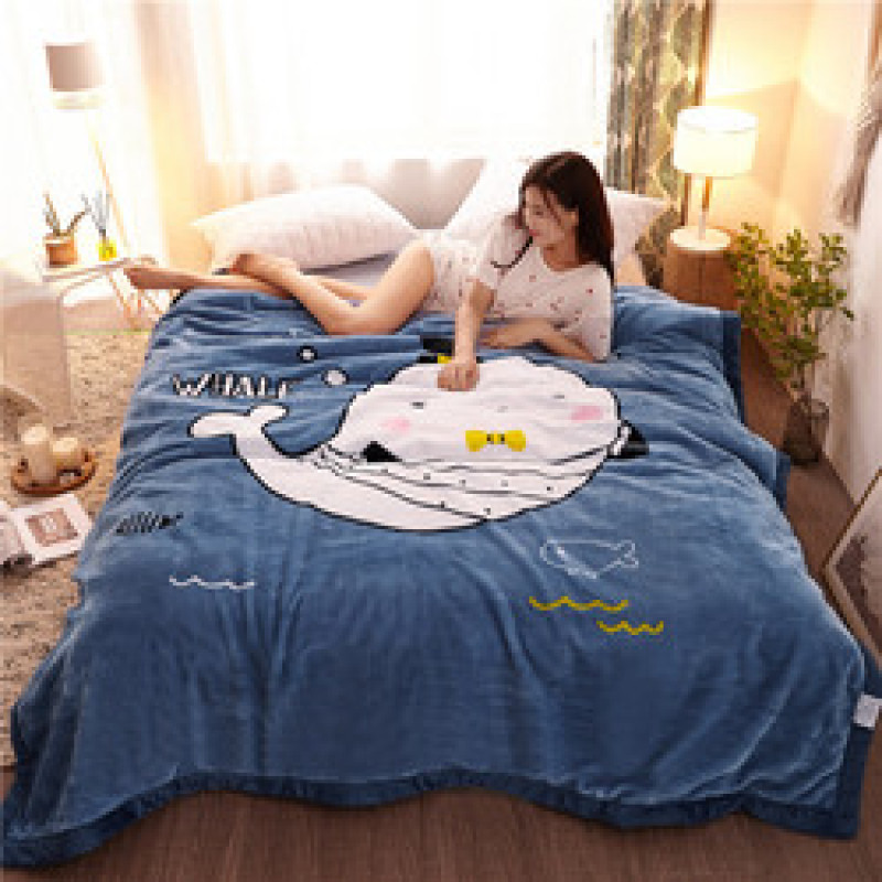 Cute Warm Blankets Winter Fluffy Nap Beds Sofa Blanket Flannel Throw Blanket/
