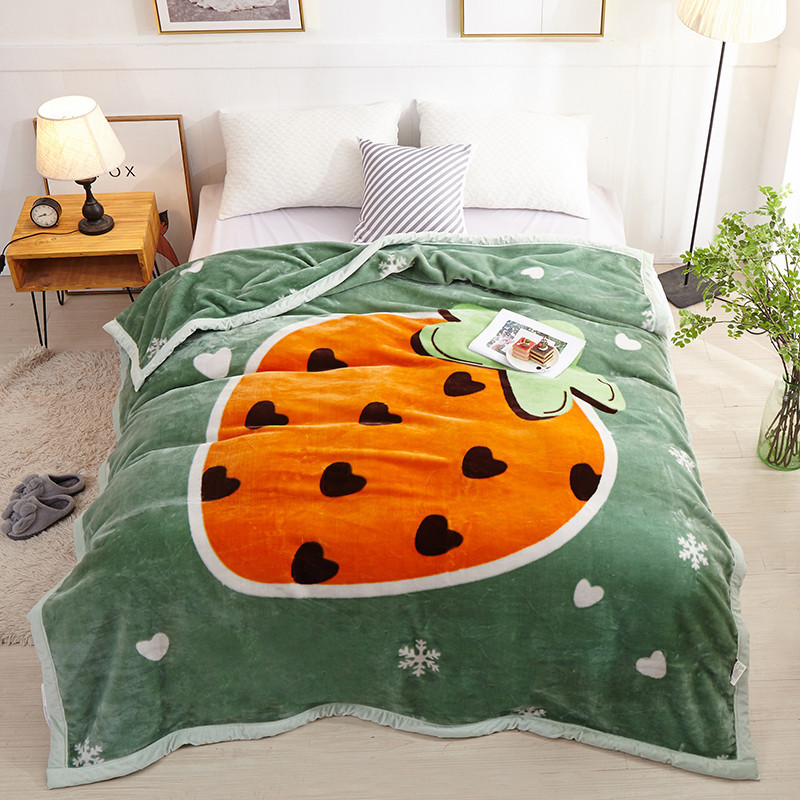 Cute Warm Blankets Winter Fluffy Nap Beds Sofa Blanket Flannel Throw Blanket/