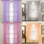 Products Supply Organza Fabric Curtain, Super Soft Ready Made Curtain For Living Room/