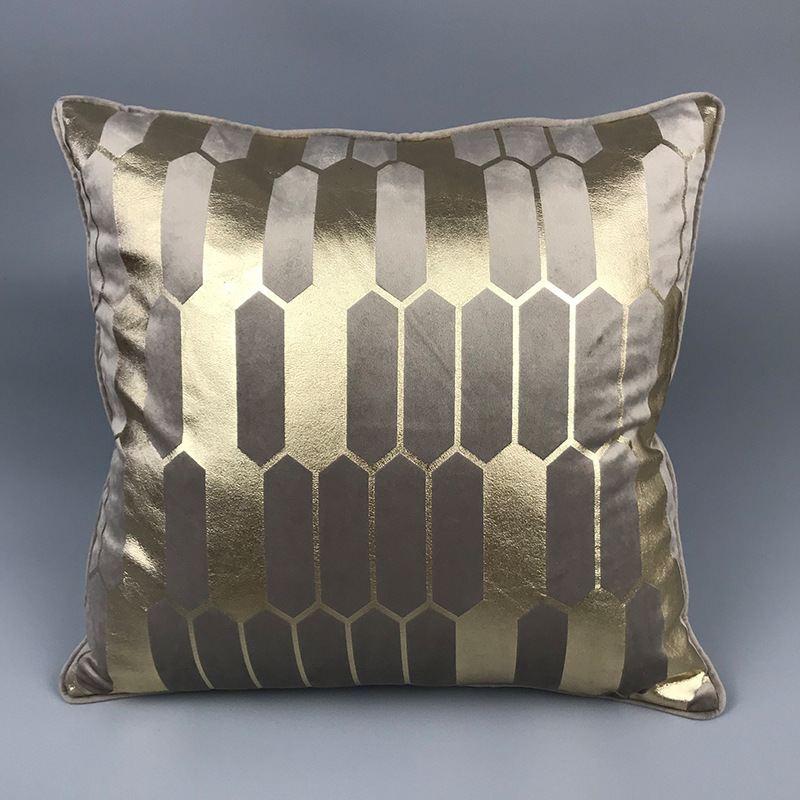 Ins Light Luxury Velvet Hot Pillow Nordic Living Room Sofa Office Nap Model Room Cushion,Garden Furniture Cushion Cover Plain/