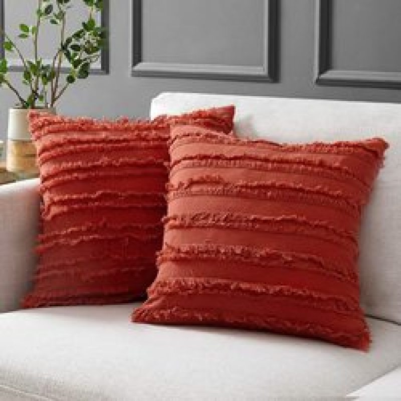 Tassel Tufted Pillowcase Boho Style Cushion Cover Cushion Sofa Pillowcase #