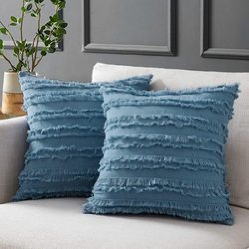 Tassel Tufted Pillowcase Boho Style Cushion Cover Cushion Sofa Pillowcase #